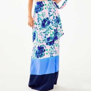 Lilly Pulitzer Jemma Maxi Wrap Skirt Pink Tropics Sweet Pea